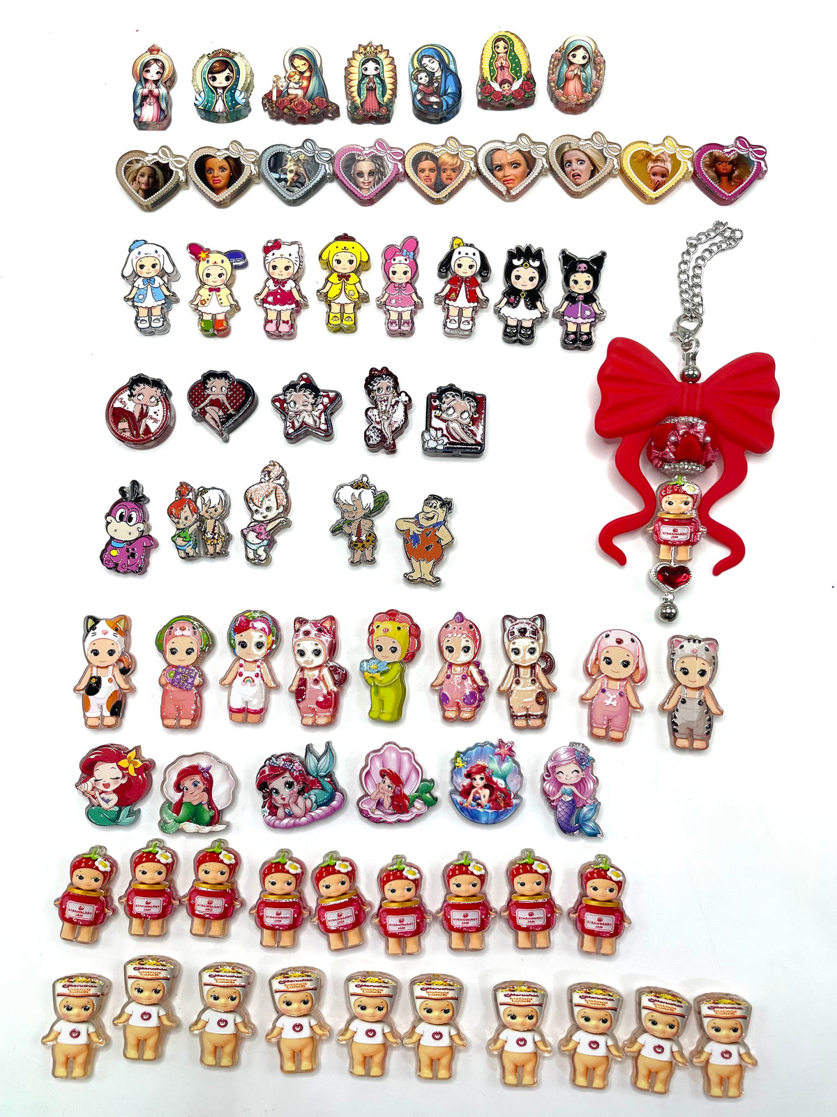 diy beaded beadable arylic  beads figure character beads all of each  style are random mix picking