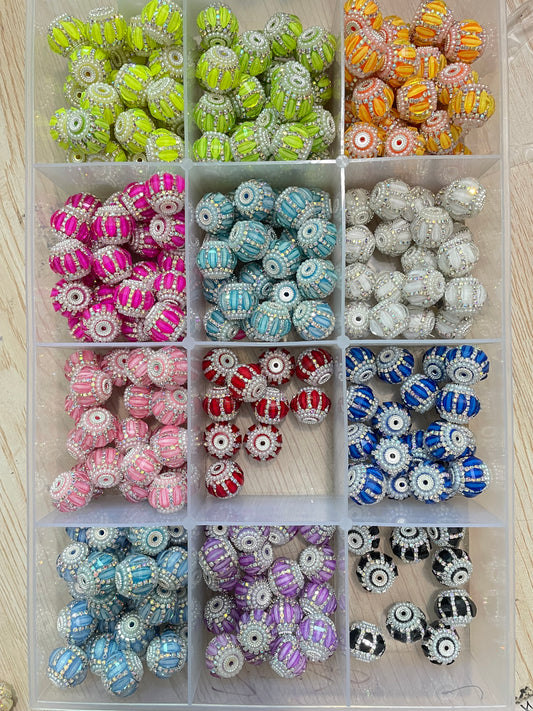 fancy bead fancy acrylic base bead Lantern bead lantern with chain and pearl beads colored random mix diy beas ranom mix color