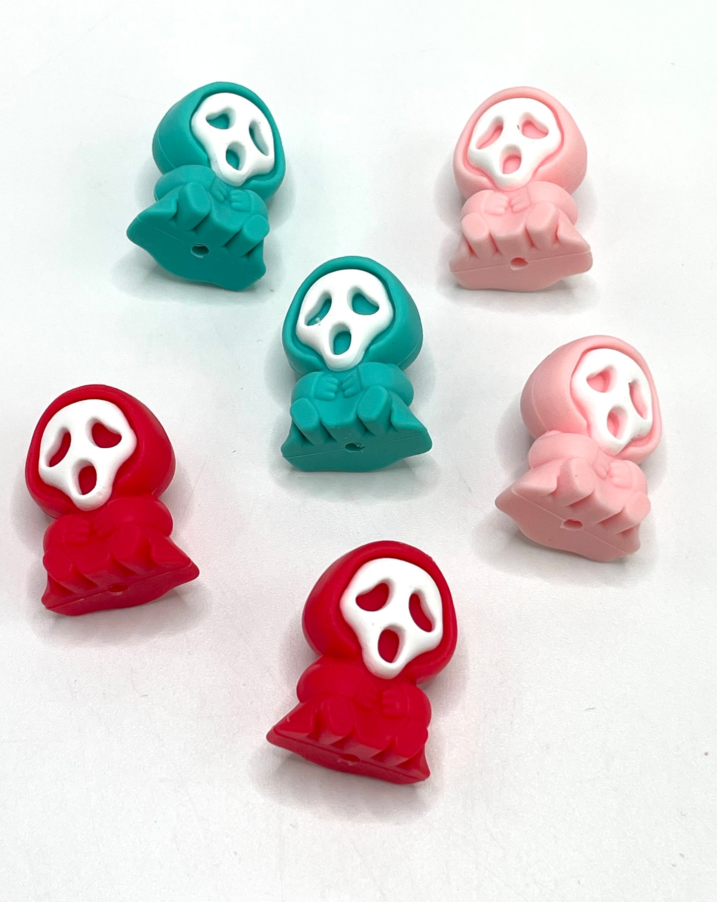 Silicone beads Masked Man Death Cartoon silicone beads 26mm
