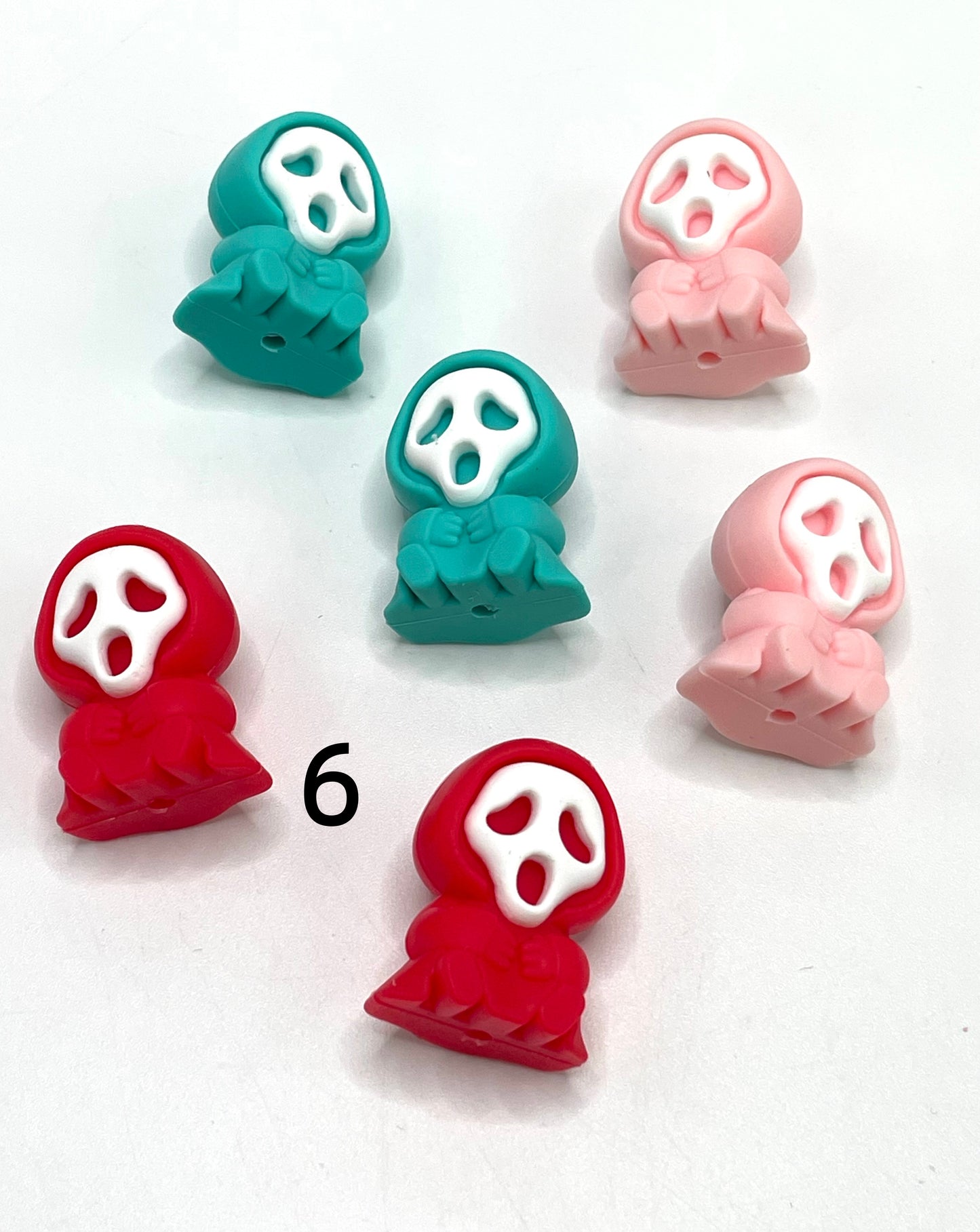 Silicone beads Masked Man Death Cartoon silicone beads 26mm