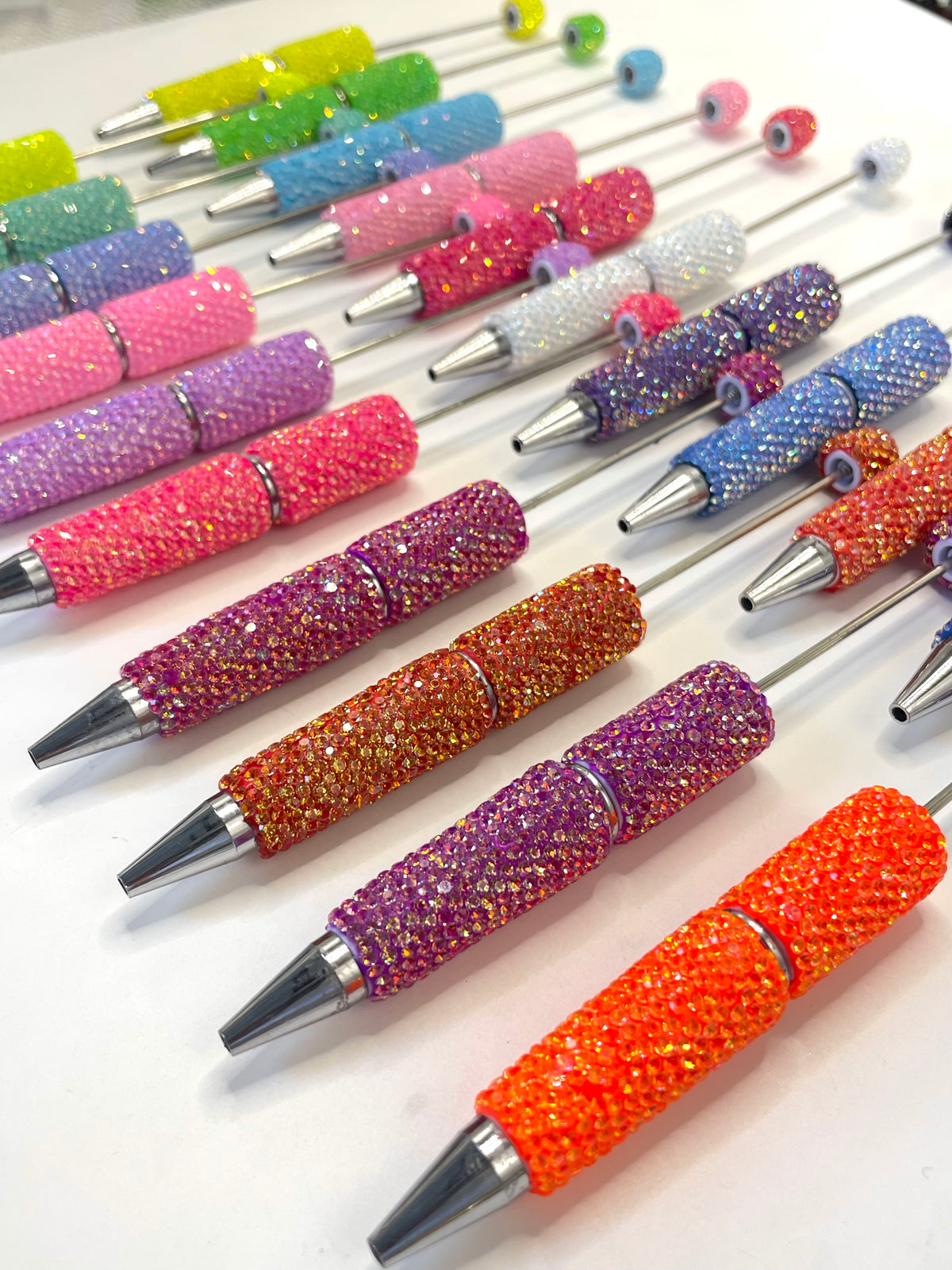 Clay pen Dopamine coloration Neon glitter pen DIY Bead Pen Random Mix
