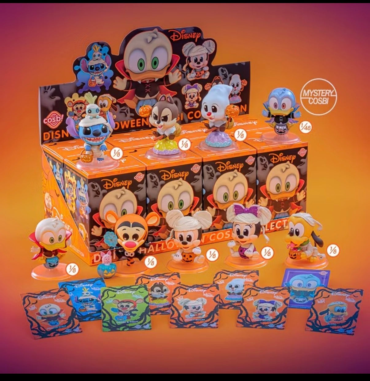 Halloween characters pumpkin series cosbi collection 8 pcs a set blind box