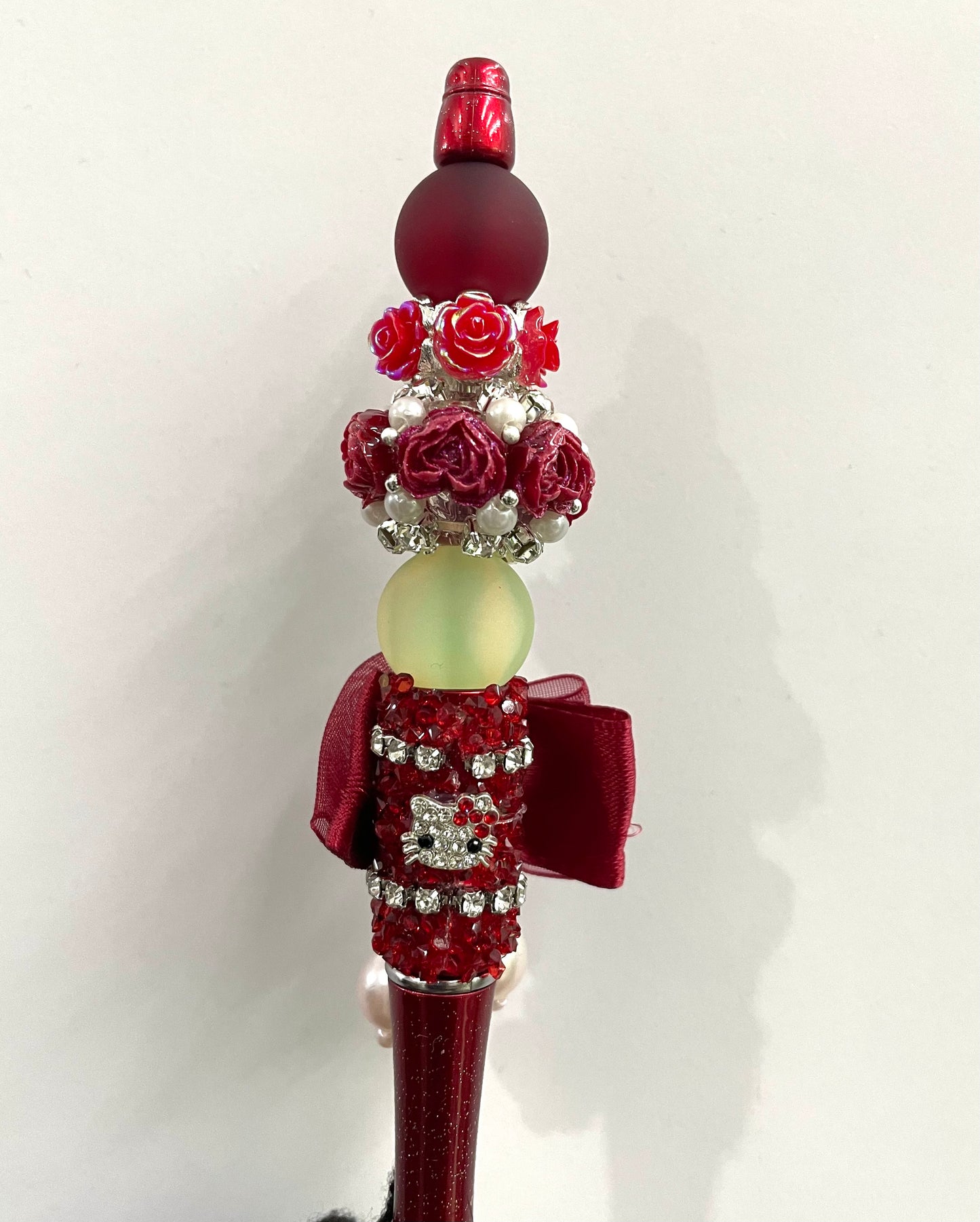 Fancy flower bead heart shape flower bead with chain radom mixed