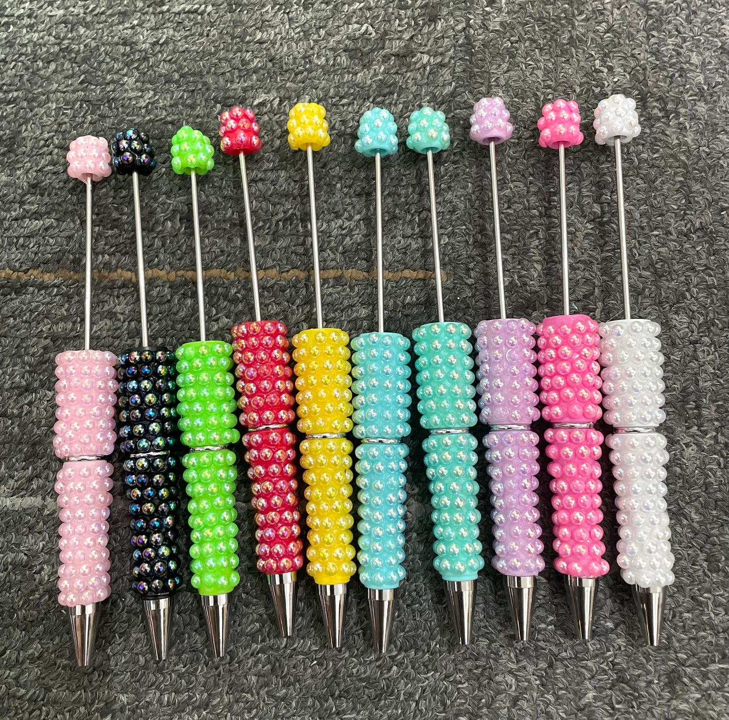 fancy bubble pens diy pens beaded beadable pen colored random mix