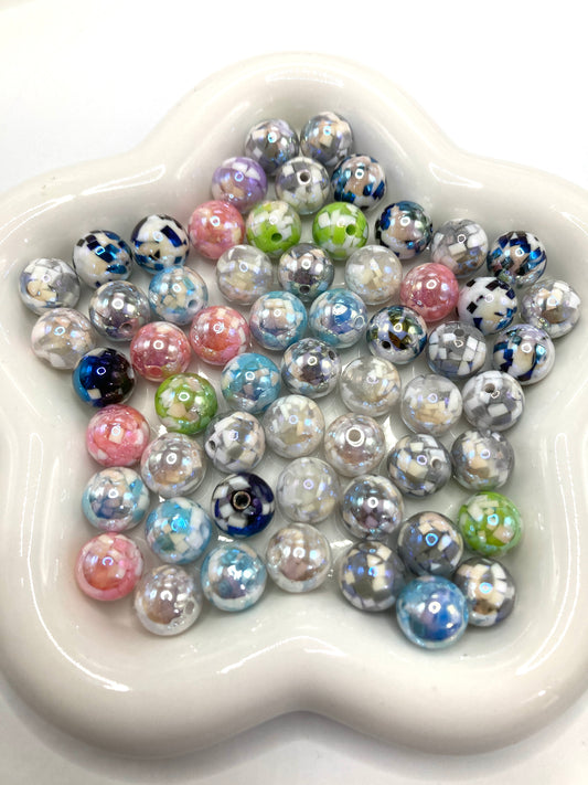 Acrylic beads Colored bead-like particles Particle Fine granular beads 16mm
