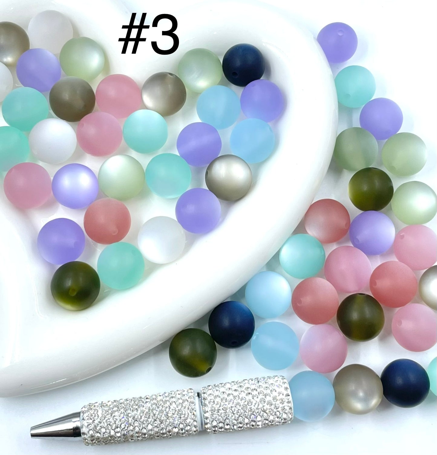 Acrylic beads glitter Shimmering luster Lava beads Cat's eye beads Various styles and types of beads 16mm