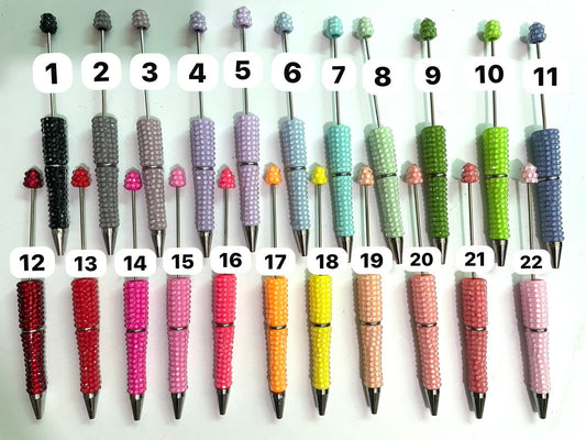 DIY Beaded Pen Bubble Multicolored beadable  pen Random Mix