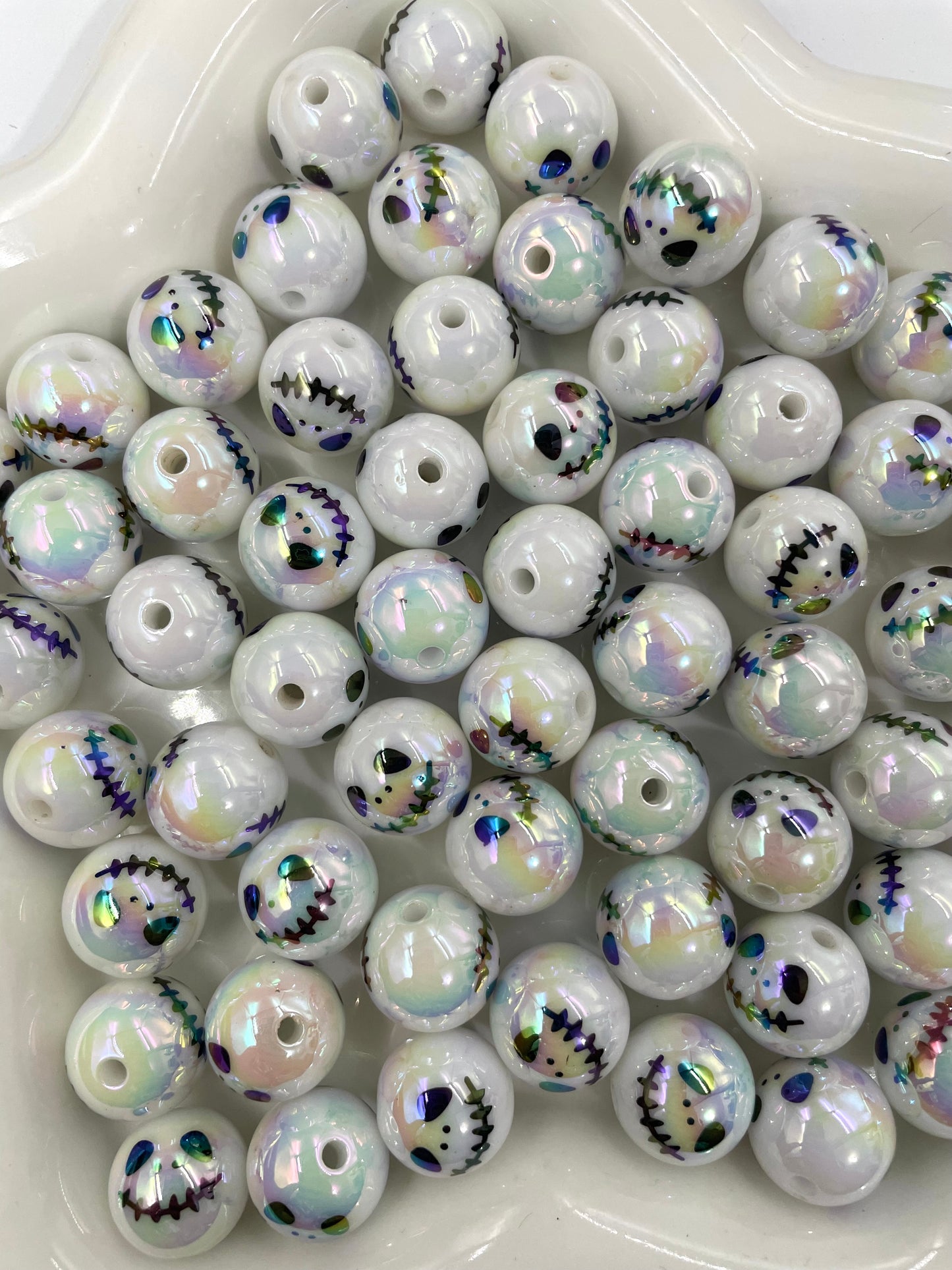 Acrylic beads Halloween Series Pumpkin beads Ghost beads 16mm