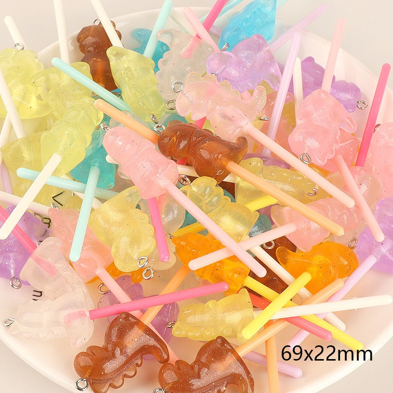Hot selling colorful windmil seashell star heart rainbow bear sun flower candy lollipop charm pendant