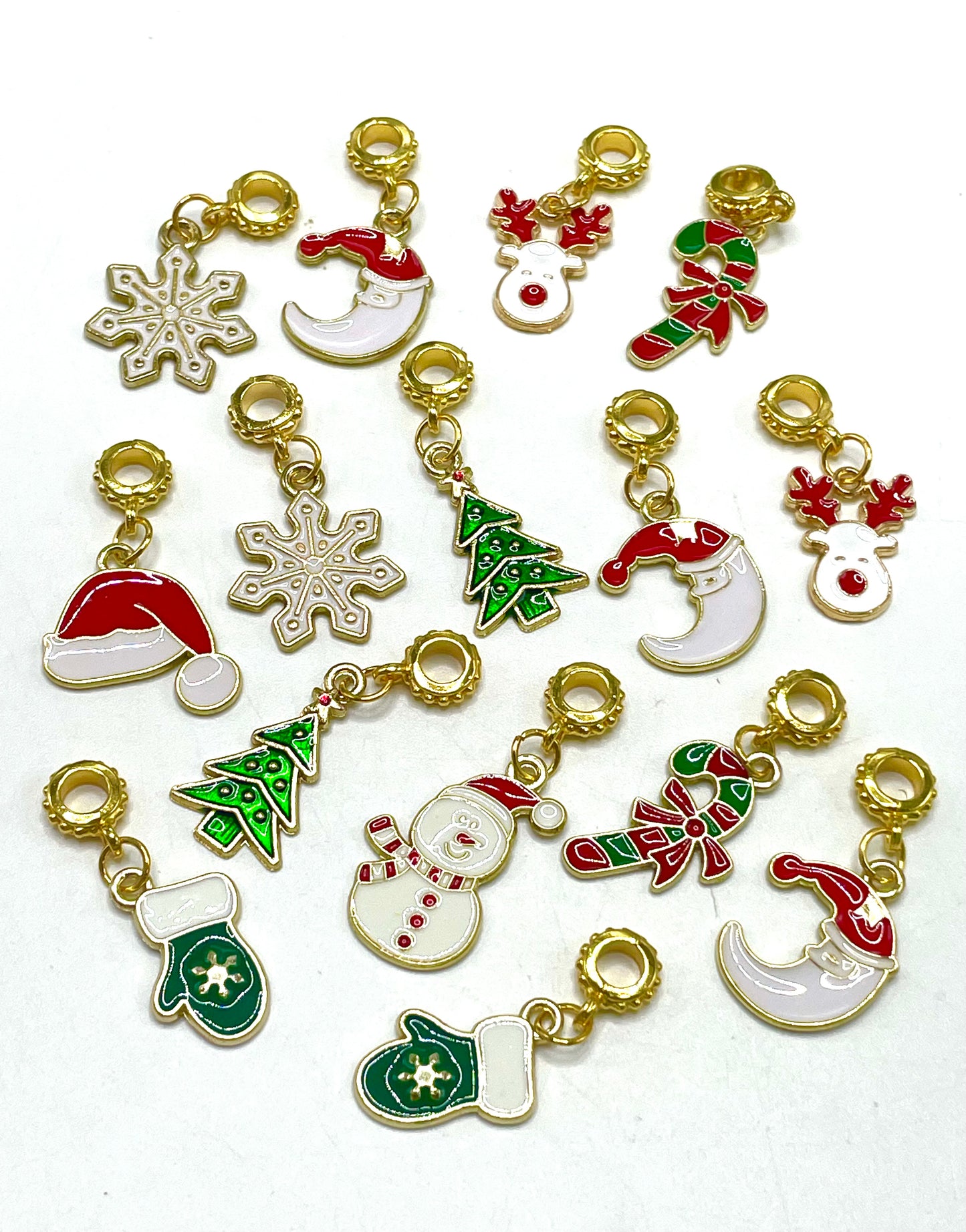 charm Christmas pendant DIY decorative item Metal pendants Random Mix