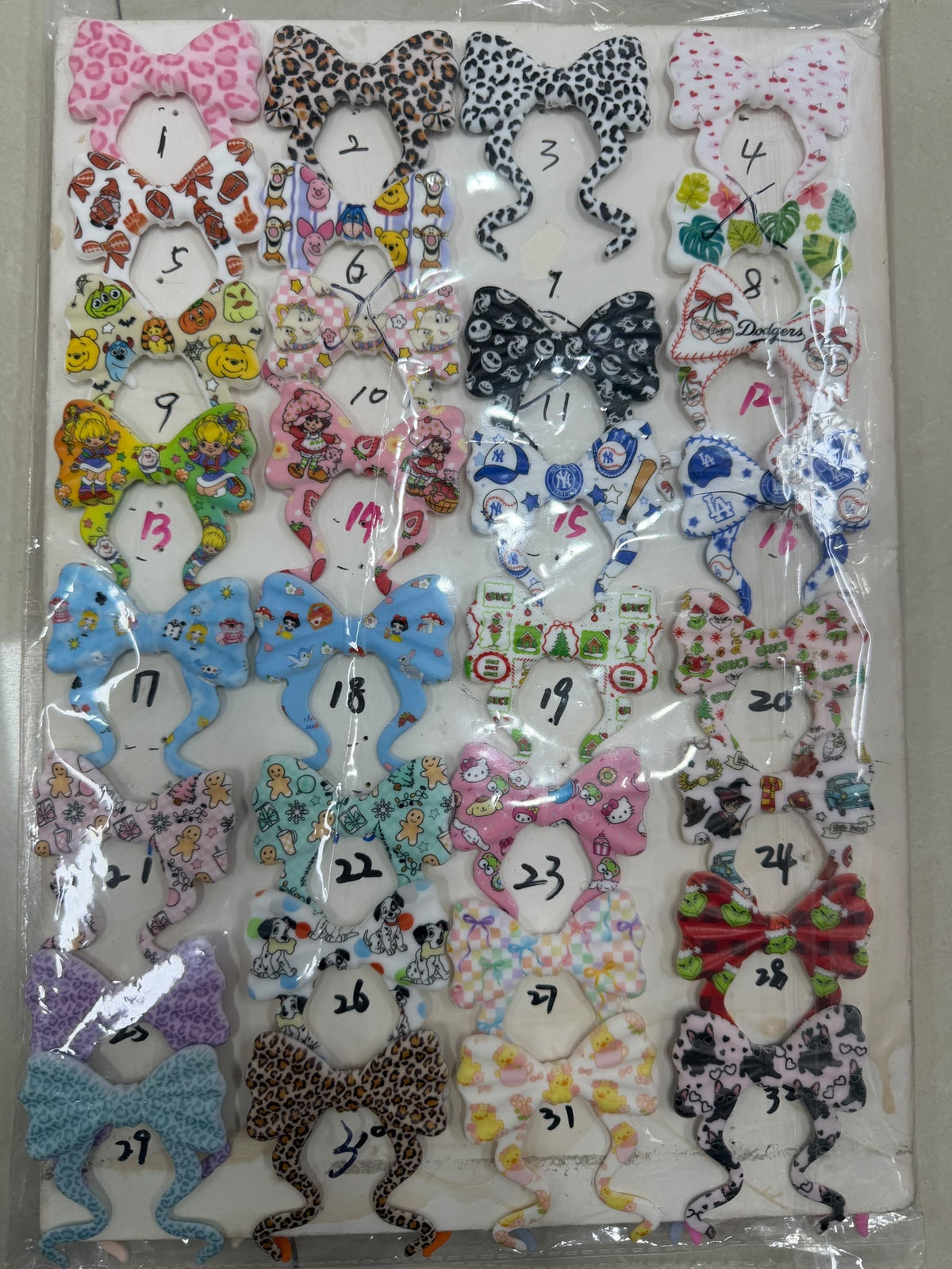 beaded beadable silicone big bow beads big silicone bow focal colored Pattern watermark bow Silicone bow