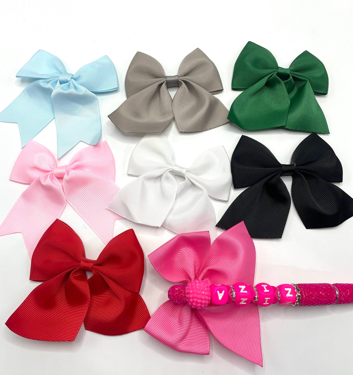 cross-border textile rib bow accessories material for diy beads for any diy 9cm