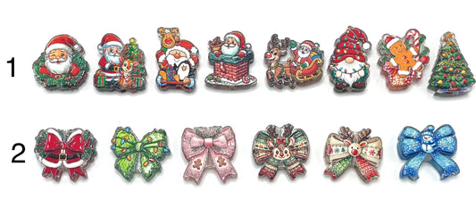 Christmas cartoon stickers pack ,Santa,tree,bowknot decals for diy crafts and journal