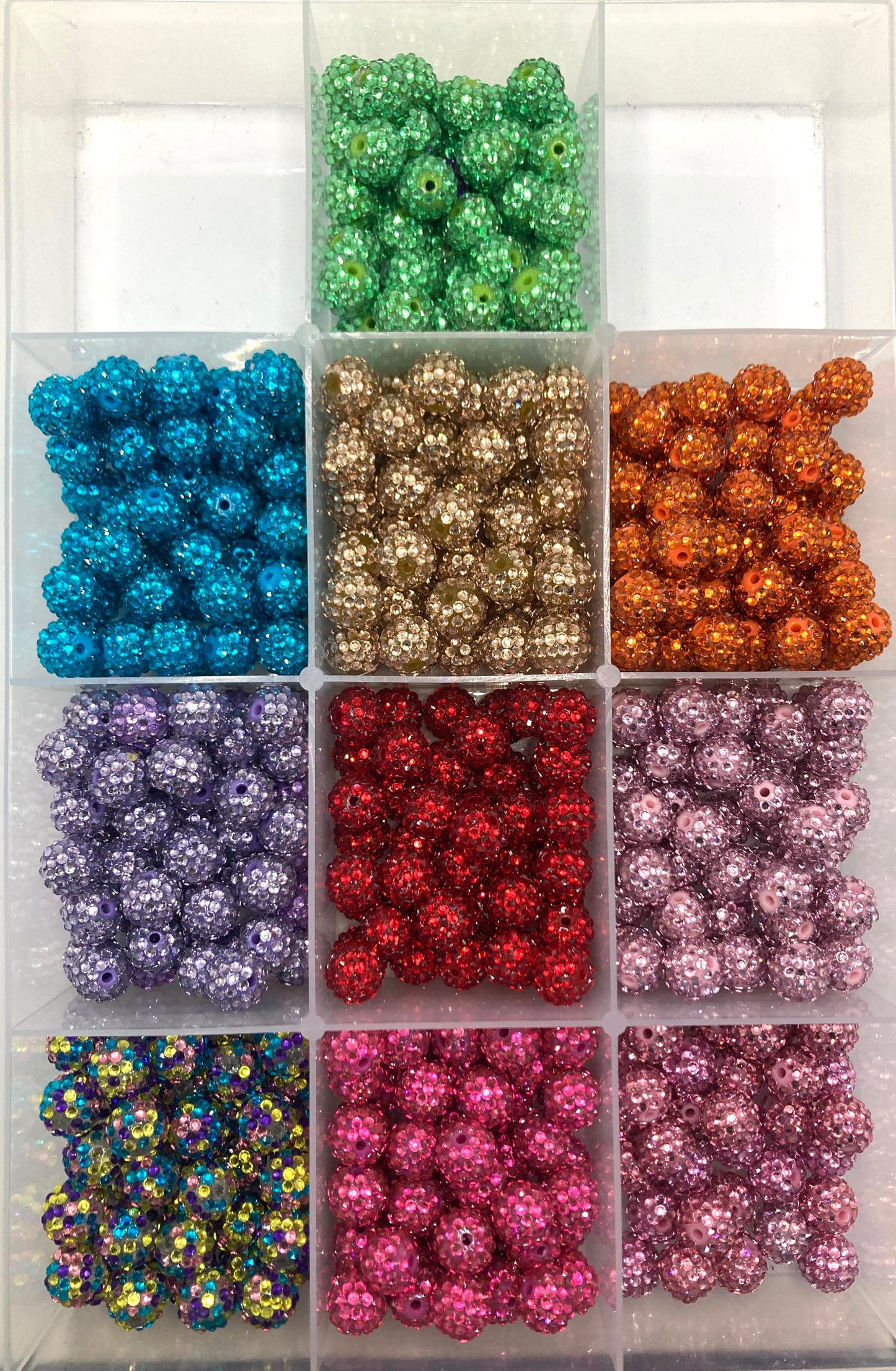 16mm rhinestone bead shiny sparkle rhinestone Random Mix