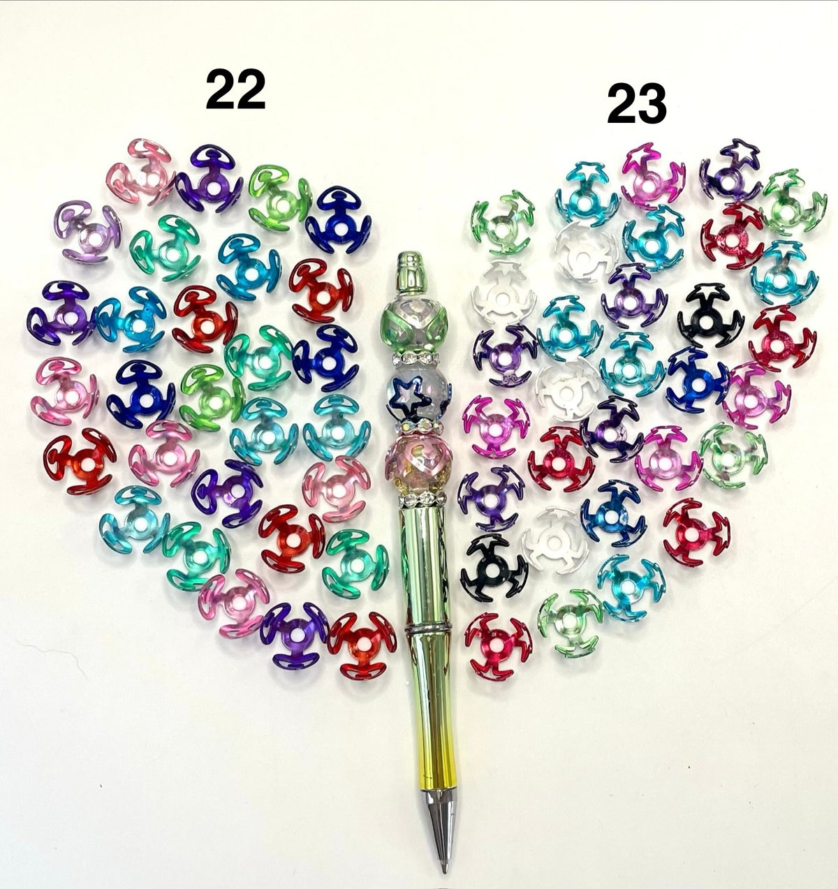 diy beaded beadable beady bead cap (Heart & star & butterfly )Shape Metal With Gold,Silver And Metal Color Heart Bead Spacer variety styles ,16mm