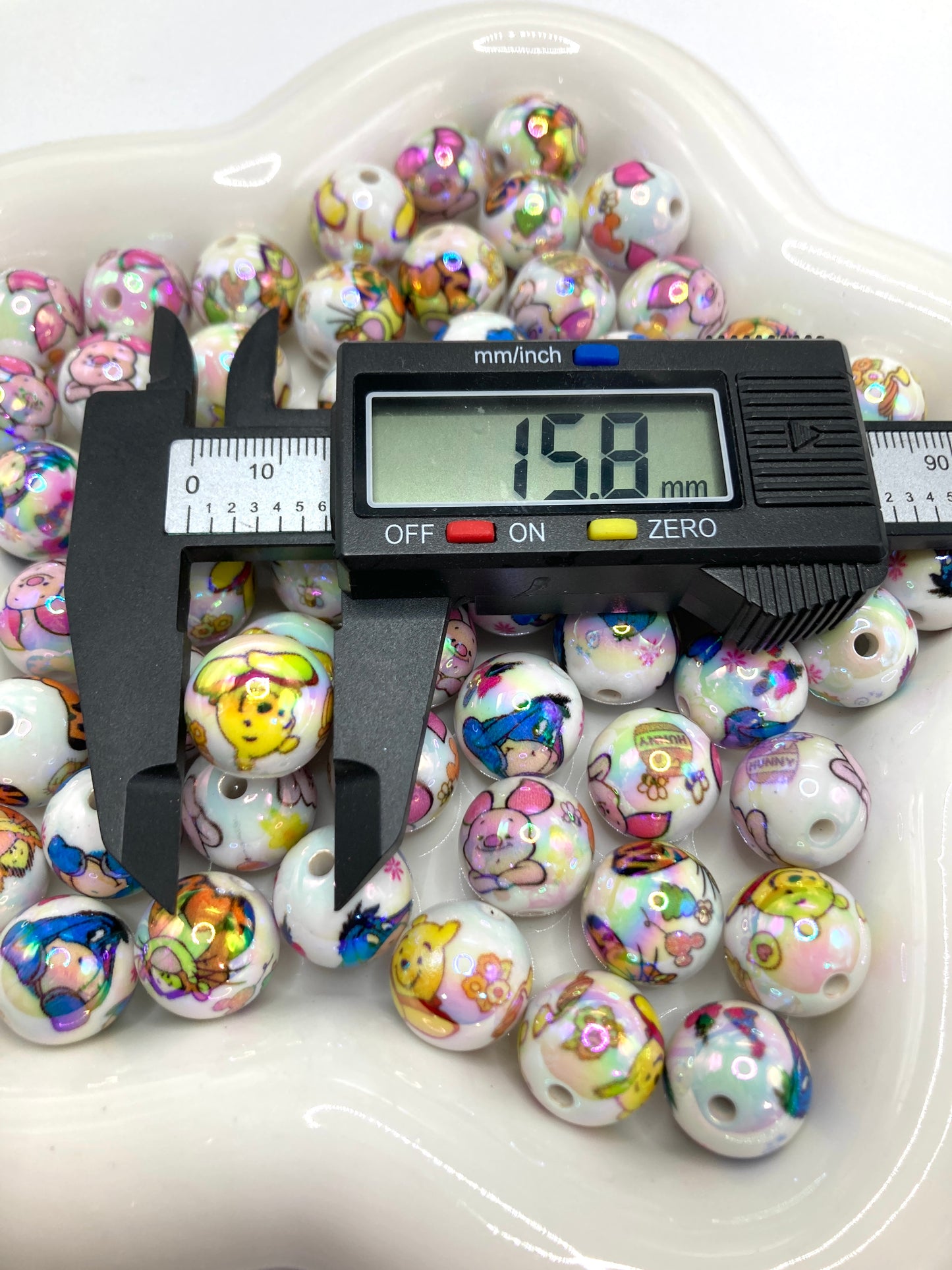 Acrylic beads Winnie the Pooh Tigger Disney Animation character beads16mm