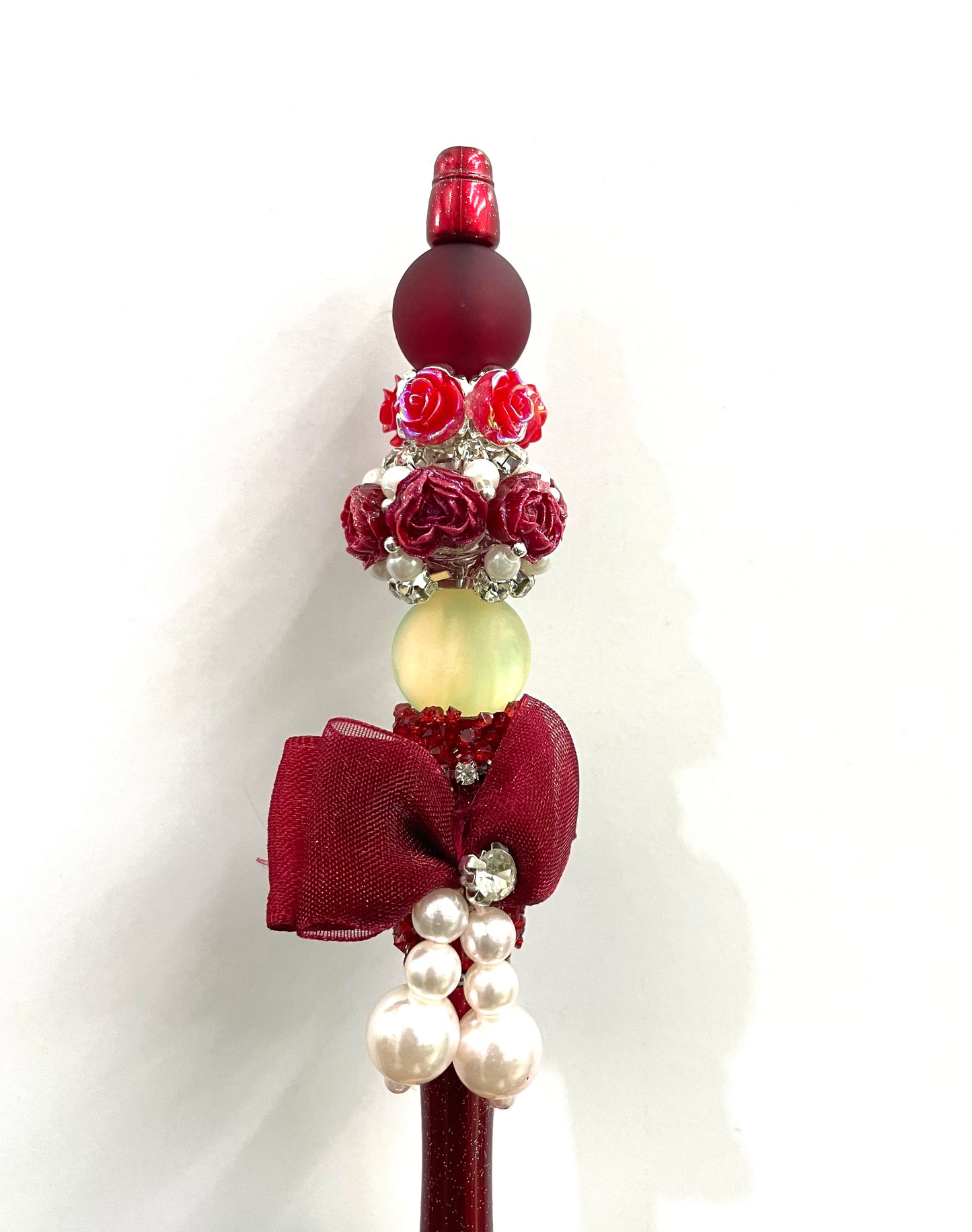 Fancy flower bead heart shape flower bead with chain radom mixed