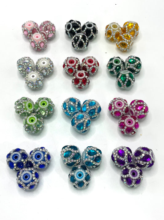 Fancy Beads Rhinestone Chain Glass Mirror Pearl gasket spacer Acrylic beads Random Mix