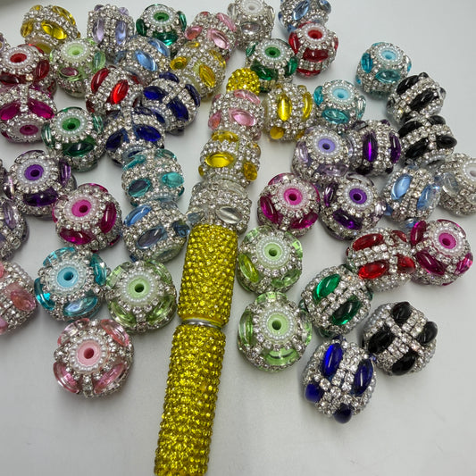 rice shape bubble fancy beads