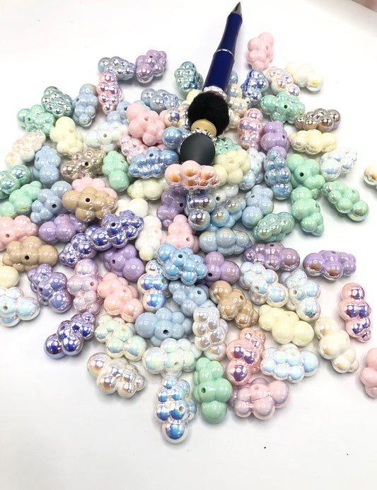 UV Acrylic clouds cloud shape cloud bead small random mix ,diy bead diy pens