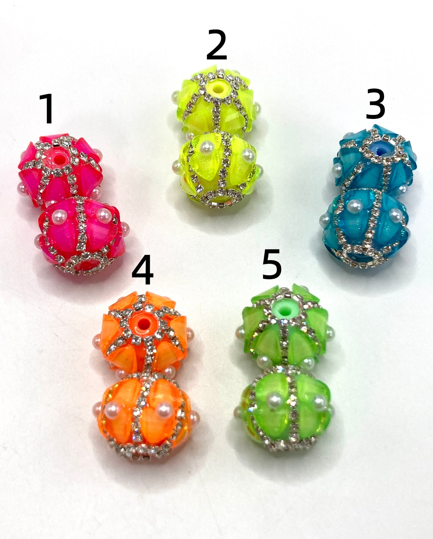 Fancy Beads Acrylic Heart Chain beads Dopamine coloration Neon color 21mm Lantern beads Random Mix
