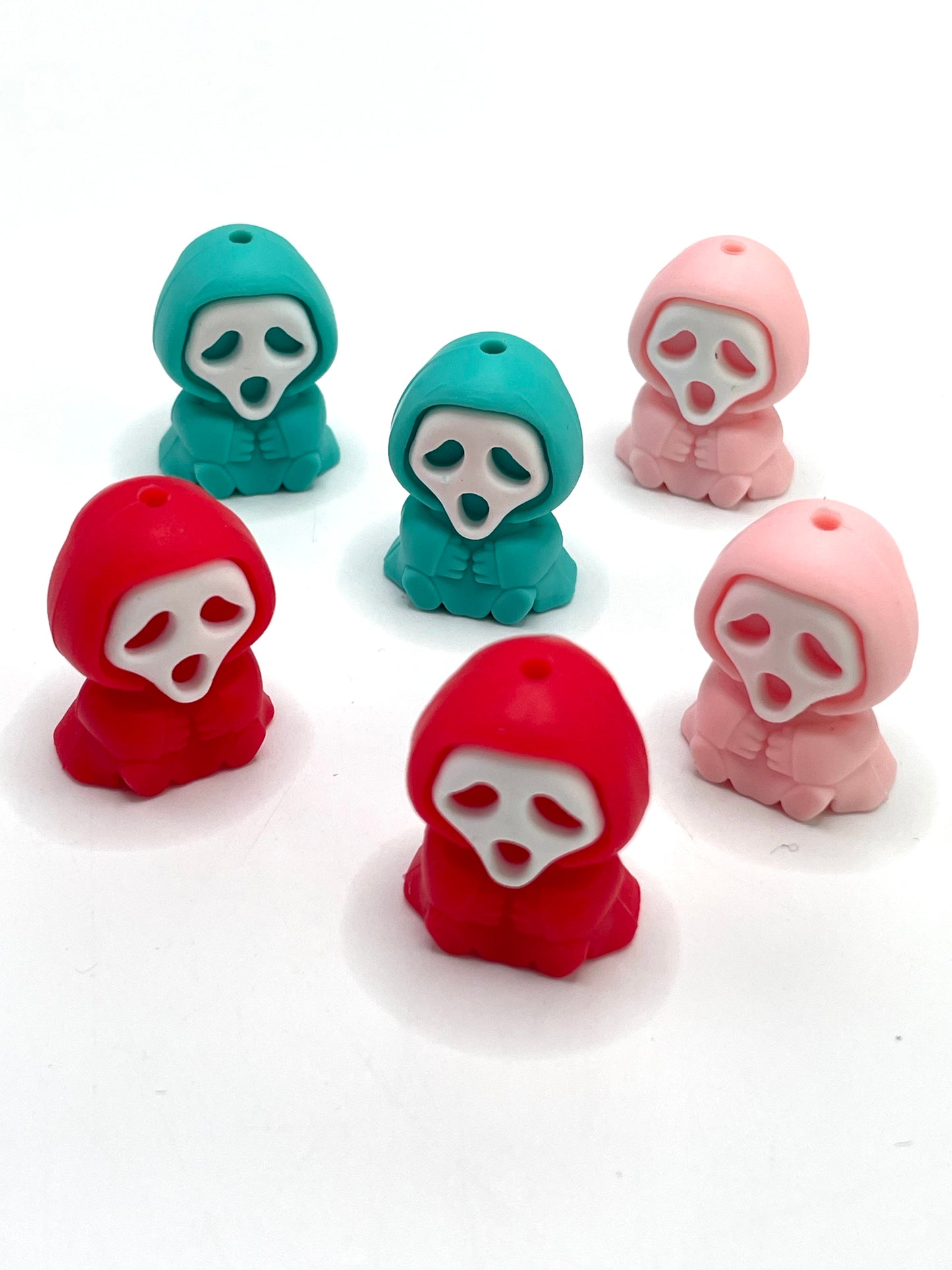 Silicone beads Masked Man Death Cartoon silicone beads 26mm