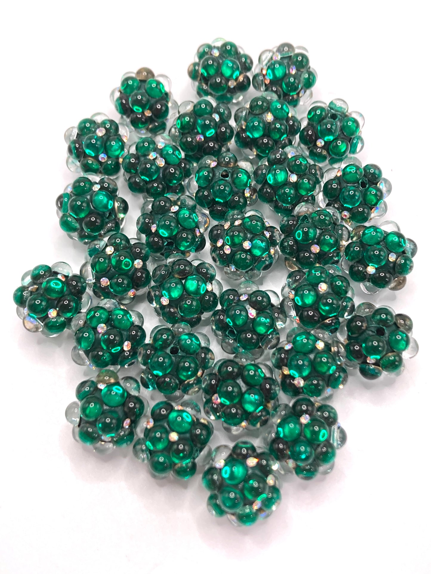Large bubbles Rhinestone Bubble beads Colored clay beads Random Mix