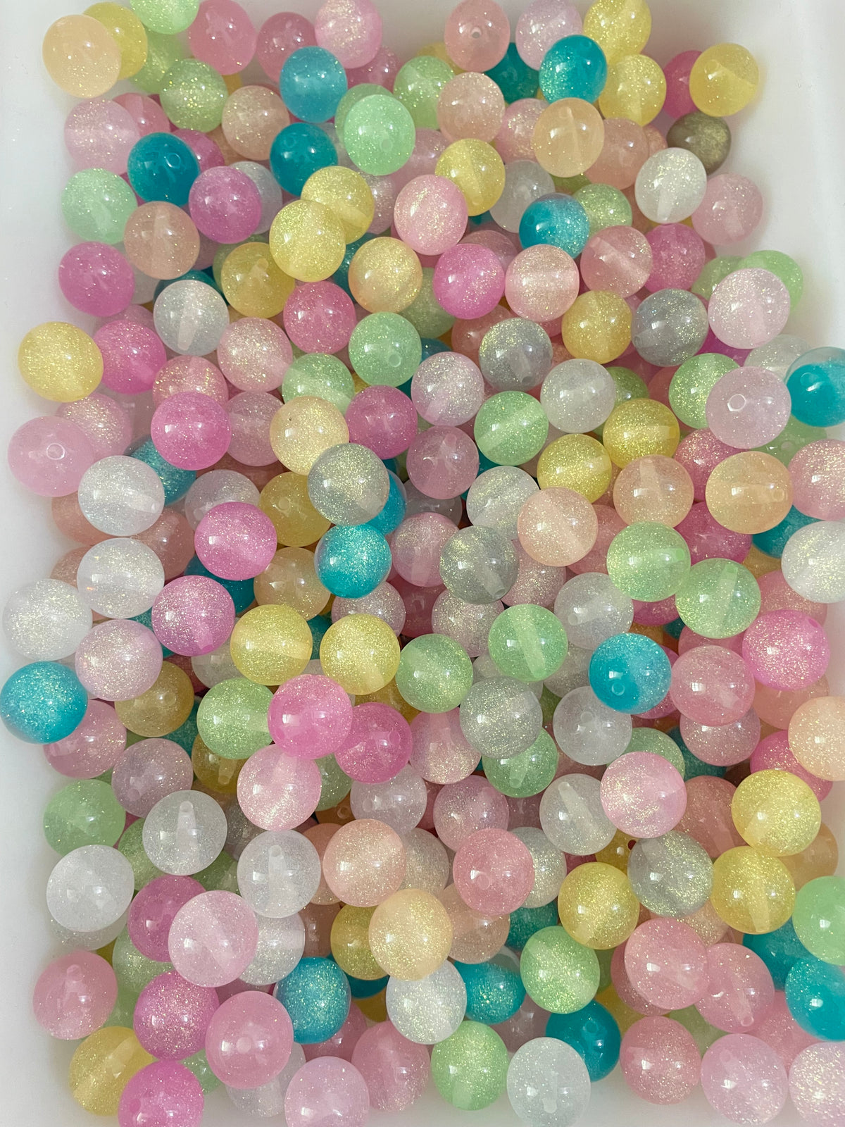 Acrylic beads glitter Fresh color scheme Dopamine coloration Beads