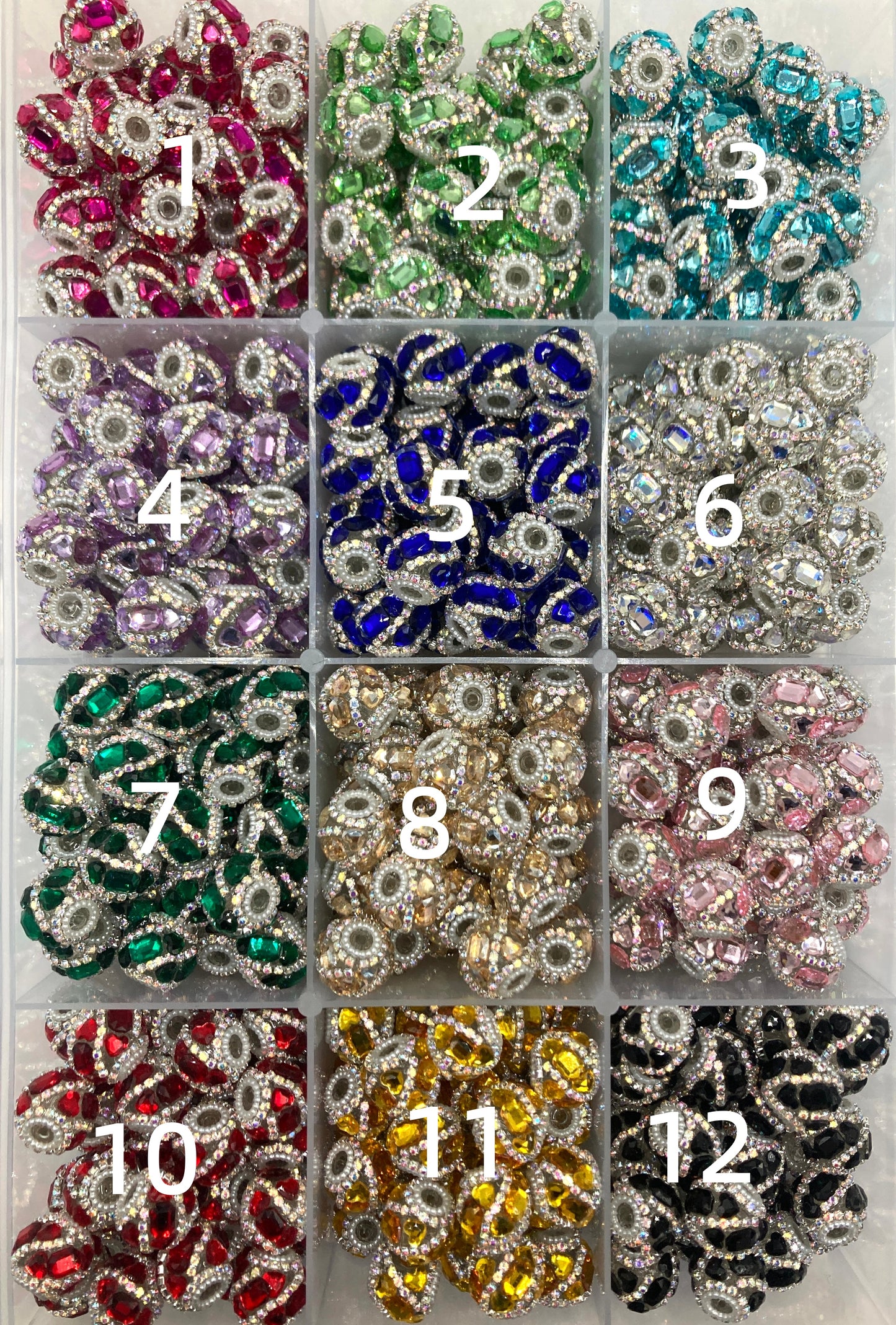 Fancy Beads Translucent beads Mirror beads Chain beads Random Mix
