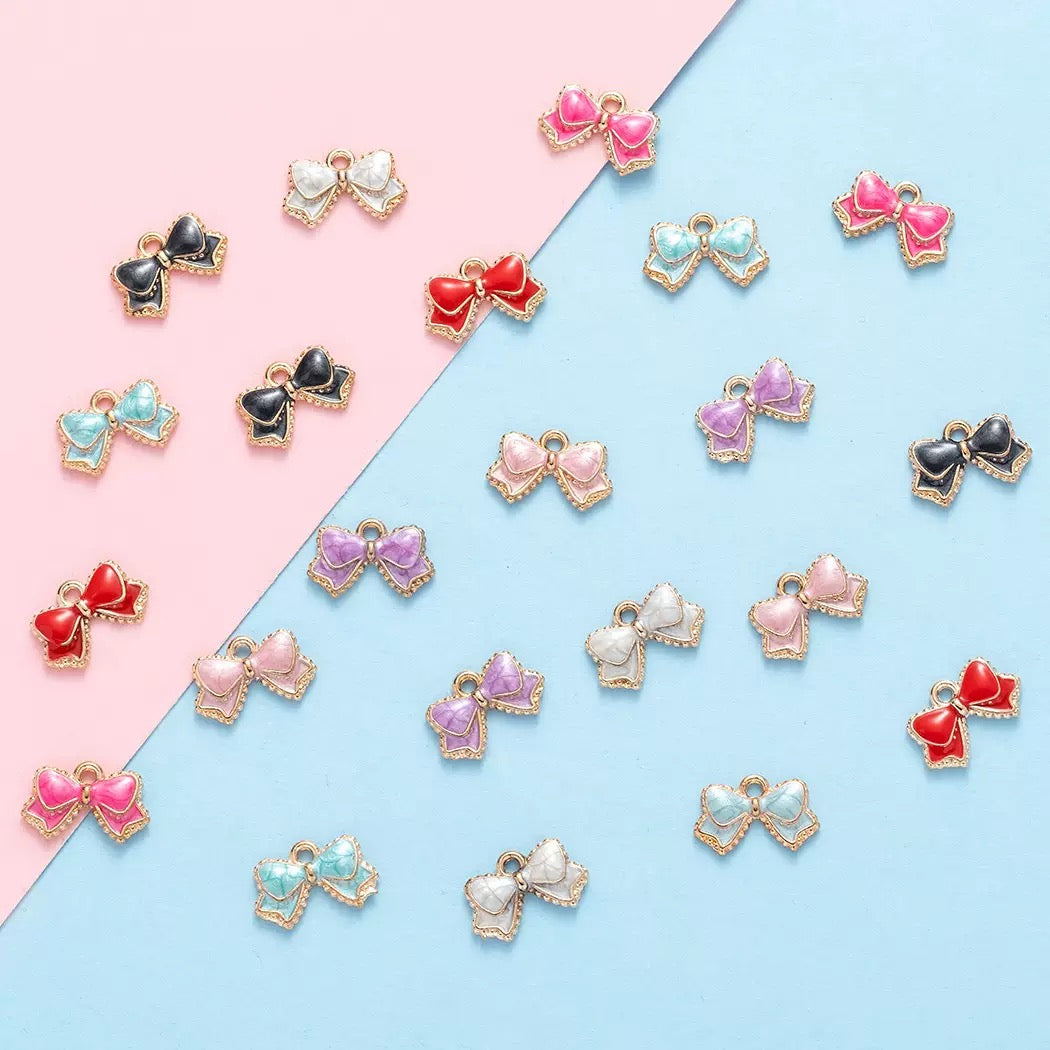 diy bow charm pendant