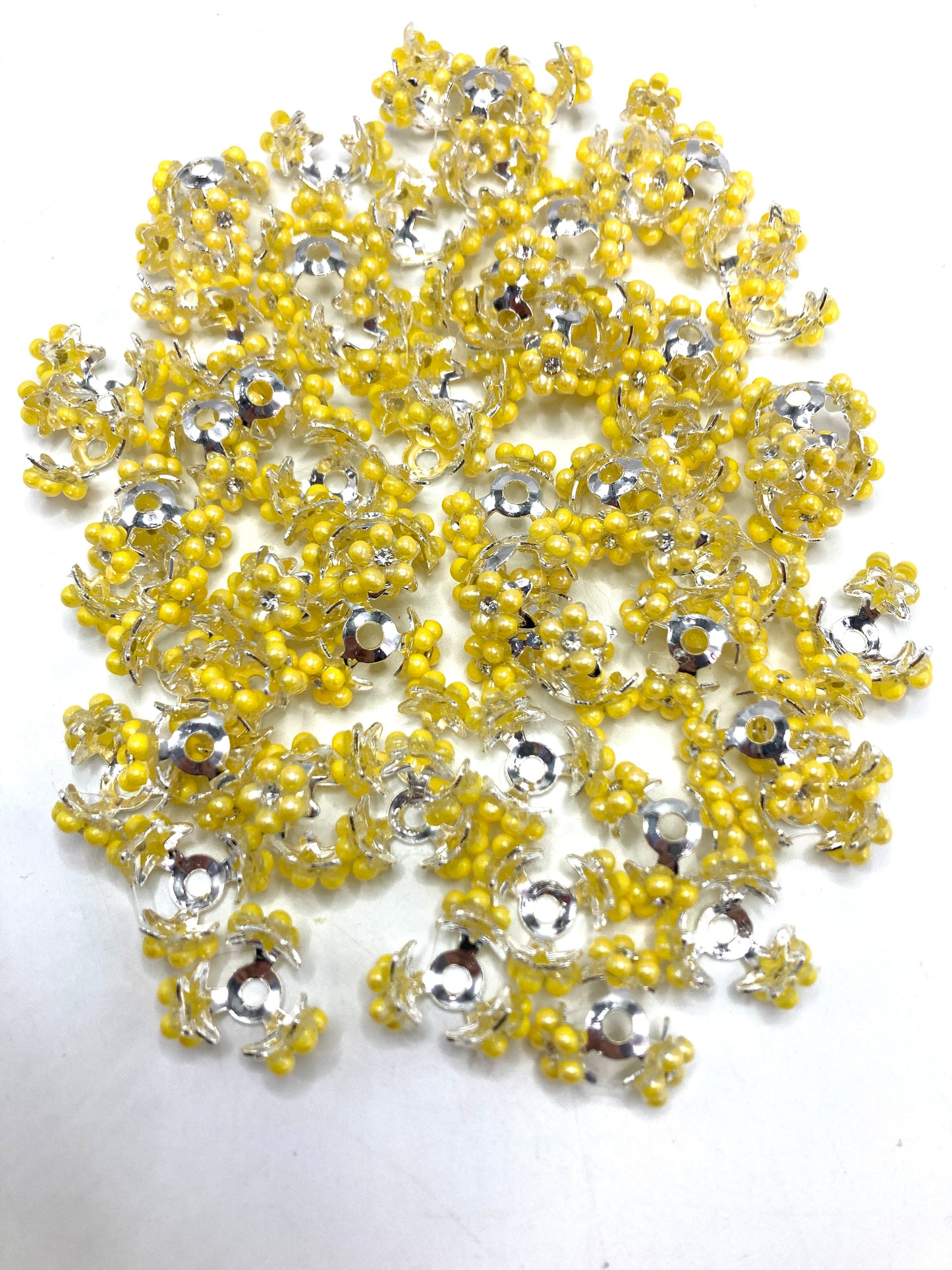 fancy bubble bead Bubble beads Cat's eye beads Rose flower interlocking beads Random Mix 19mm-20mm
