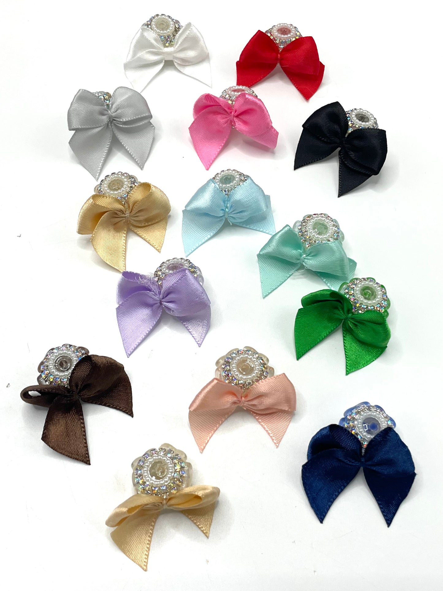 Acrylic beads Love-themed bowknot textile bow acrylic beaded necklace Random Mix