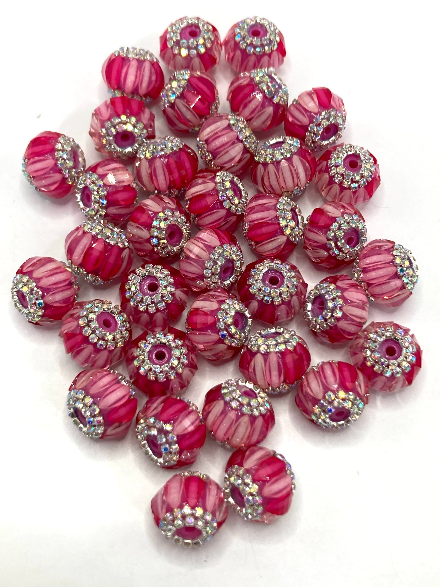 Acrylic beads Pumpkin beads Glued-color pumpkin beads Chain