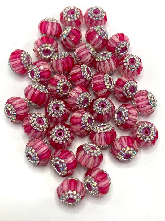 Acrylic beads Pumpkin beads Glued-color pumpkin beads Chain
