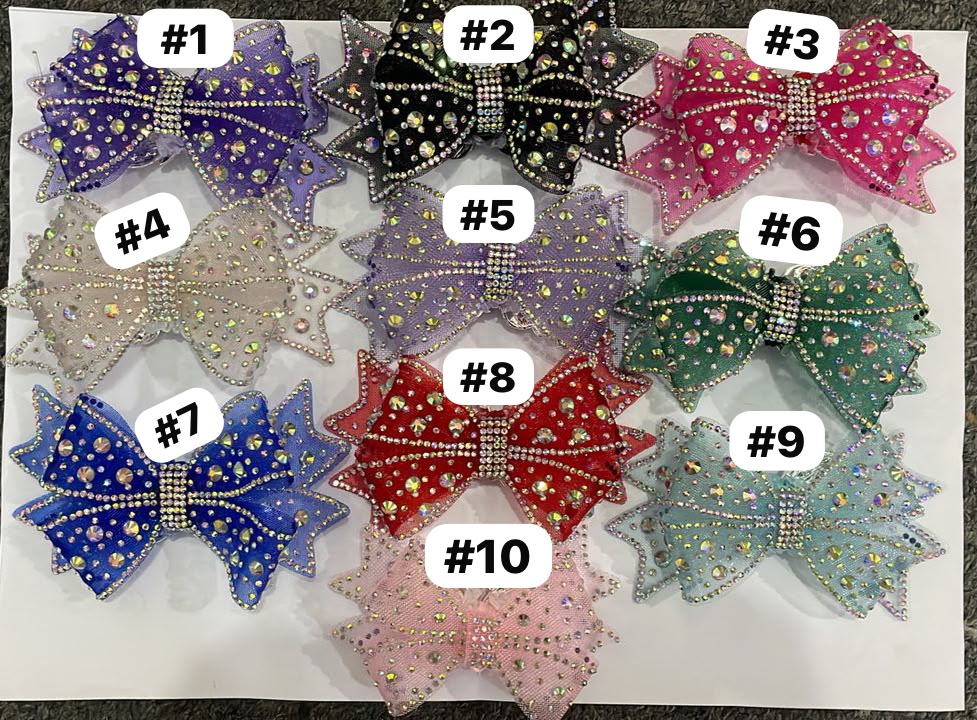 bow Clay beads Large bow Inlay Rhinestone Butterfly and Bow beads Weaving Random Mix