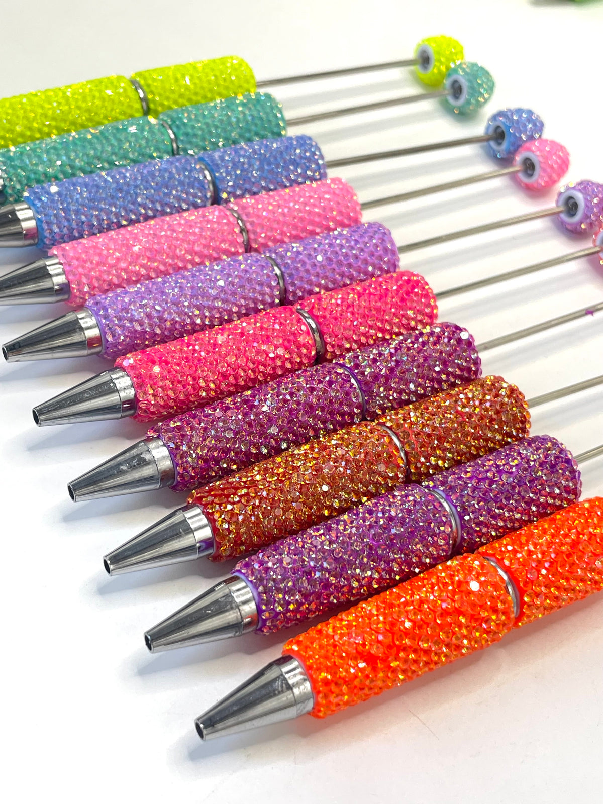 Clay pen Dopamine coloration Neon glitter pen DIY Bead Pen Random Mix