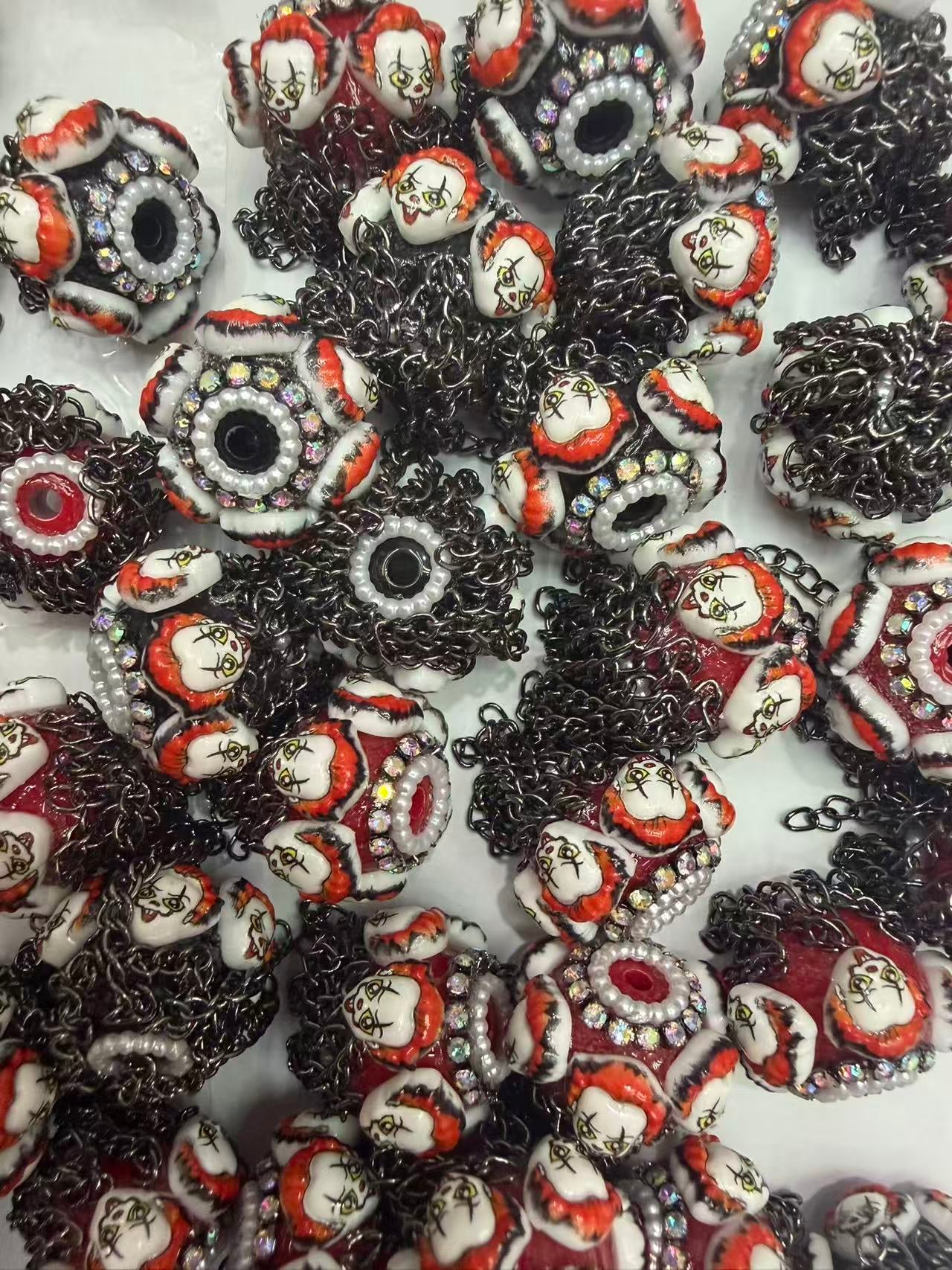 Beaded beadable fancy beads for Halloween Beetlejuice