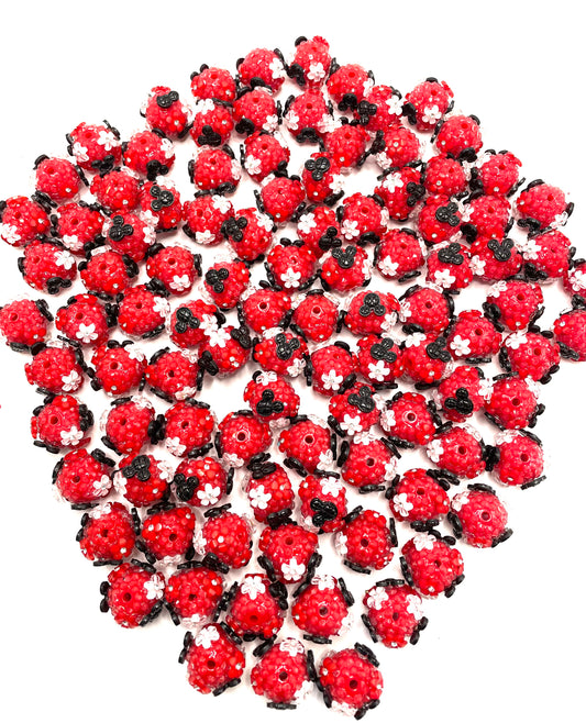 diy fancy beaded beadable Mickey flower mky beads
