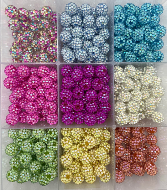 16mm bubble beads sold color bubble beads rhinestones bead