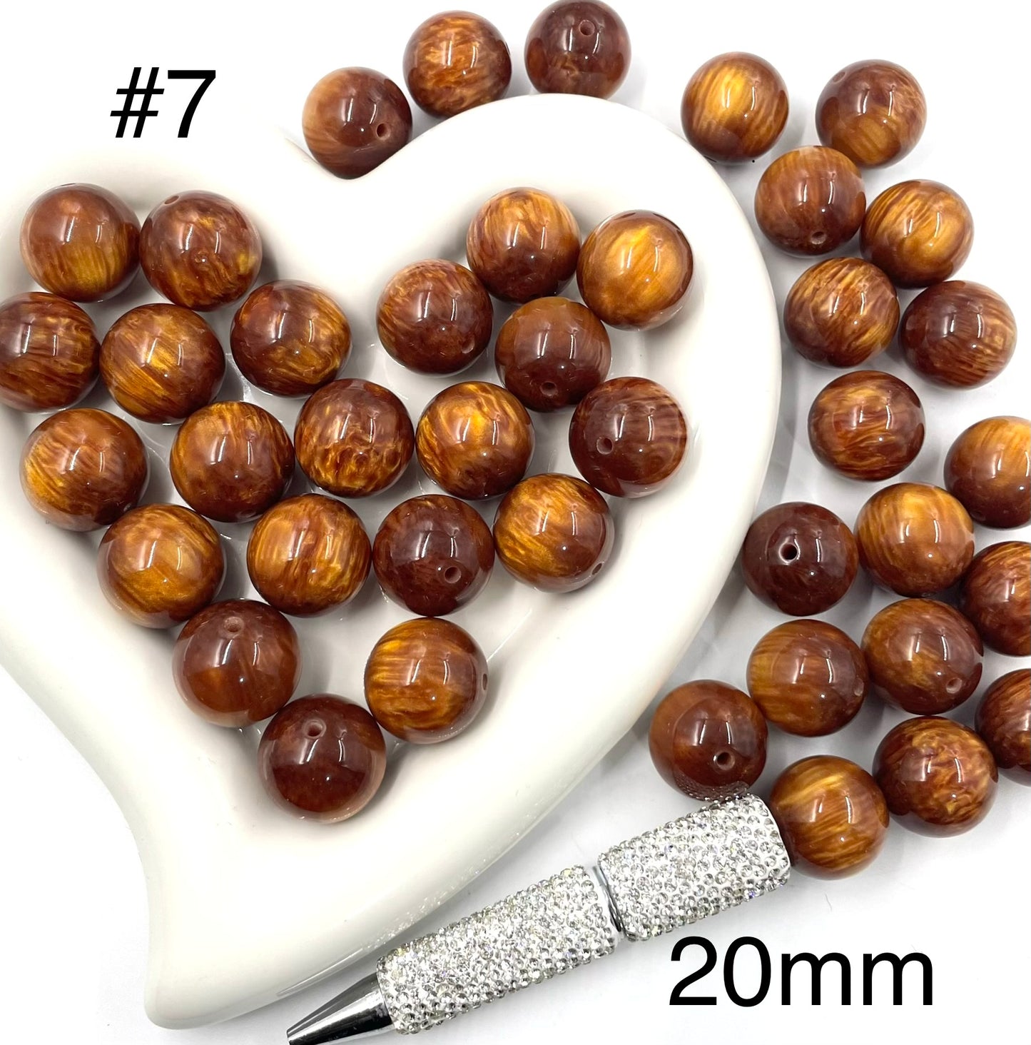Acrylic beads glitter Shimmering luster Lava beads Cat's eye beads Various styles and types of beads 16mm
