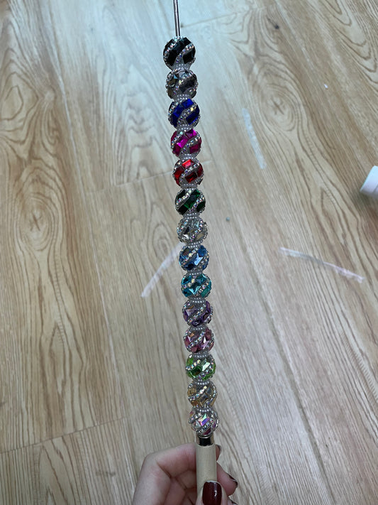 Mirror bead with chain fancy beads random mixed Random Mix