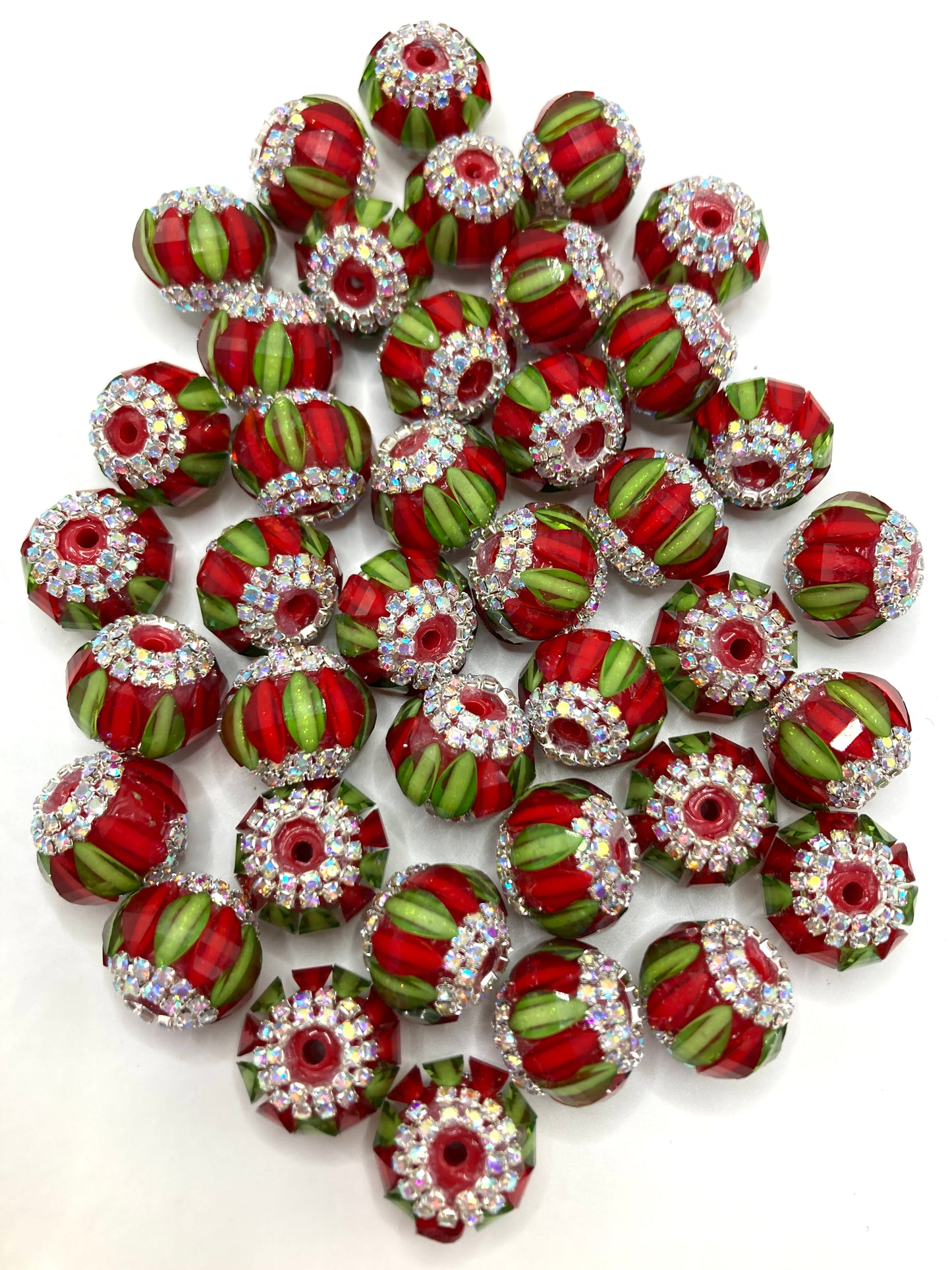 Acrylic beads Pumpkin beads Glued-color pumpkin beads Chain