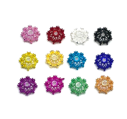 Bead cap metal bead cap spacer hallow bead cap skeleton snow flake bead cap 16mm