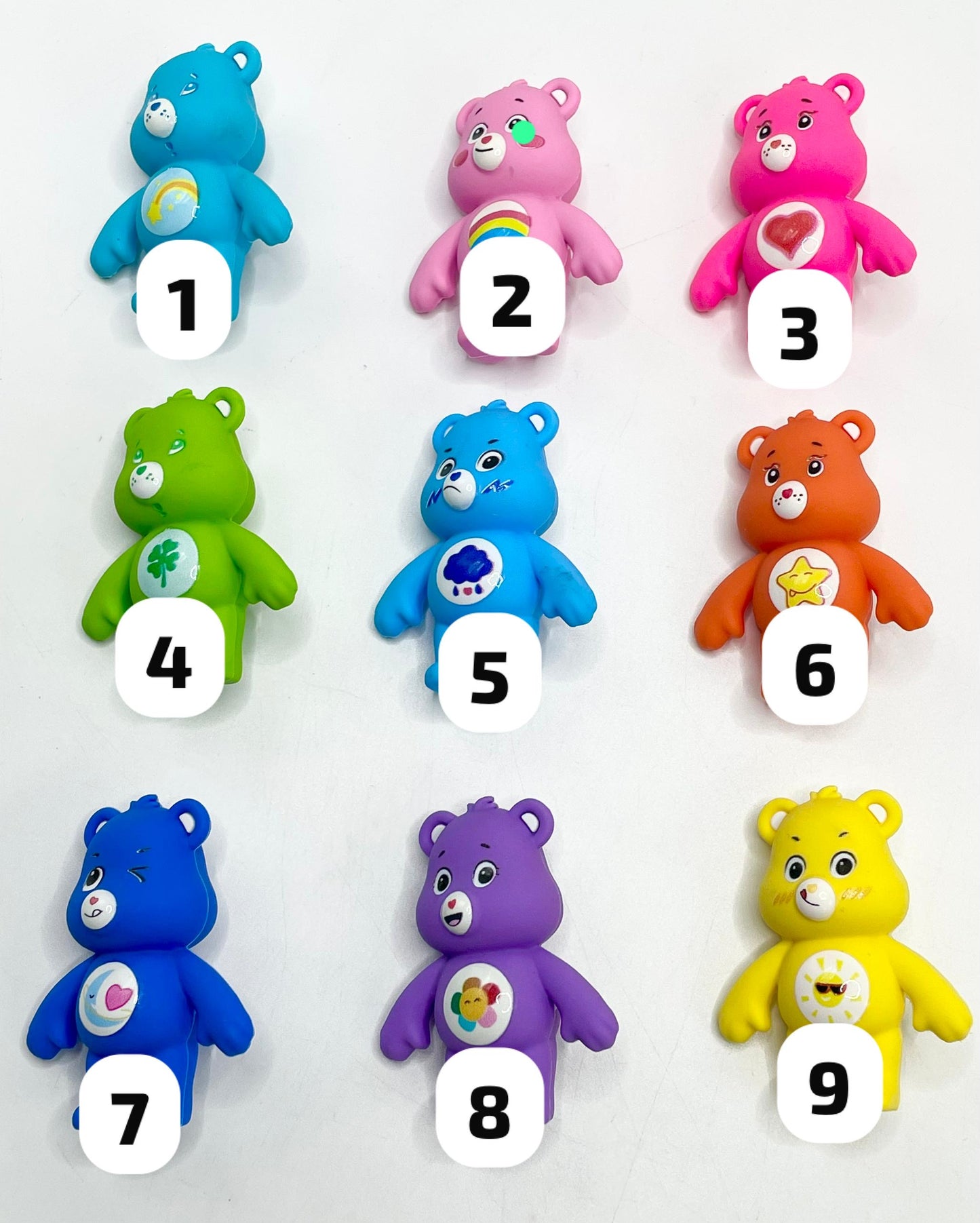 Silicone topper Without hole Colored Little Bear careBear