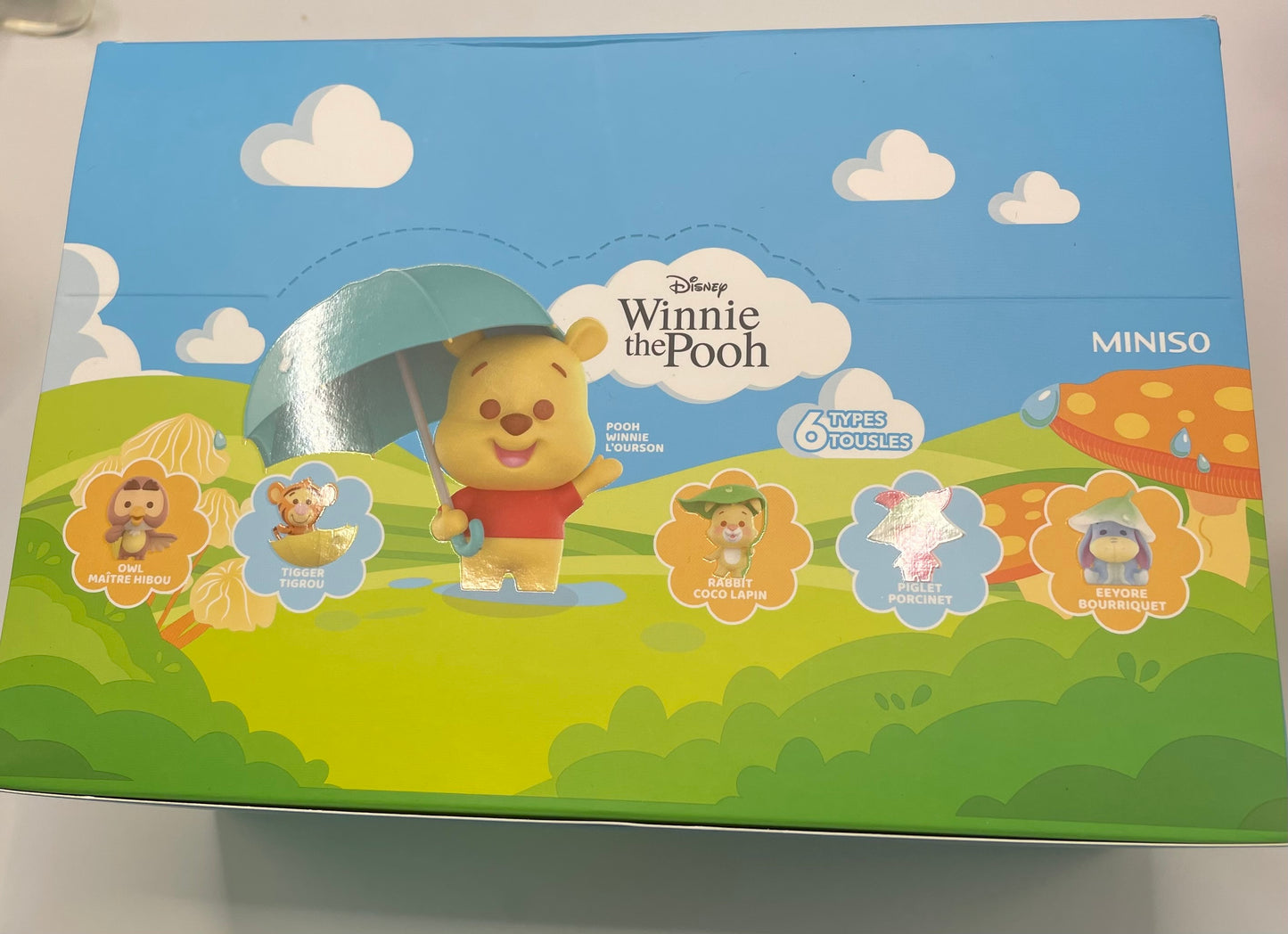 raining day raining season Winnie pooh pen topper figure character bling bag