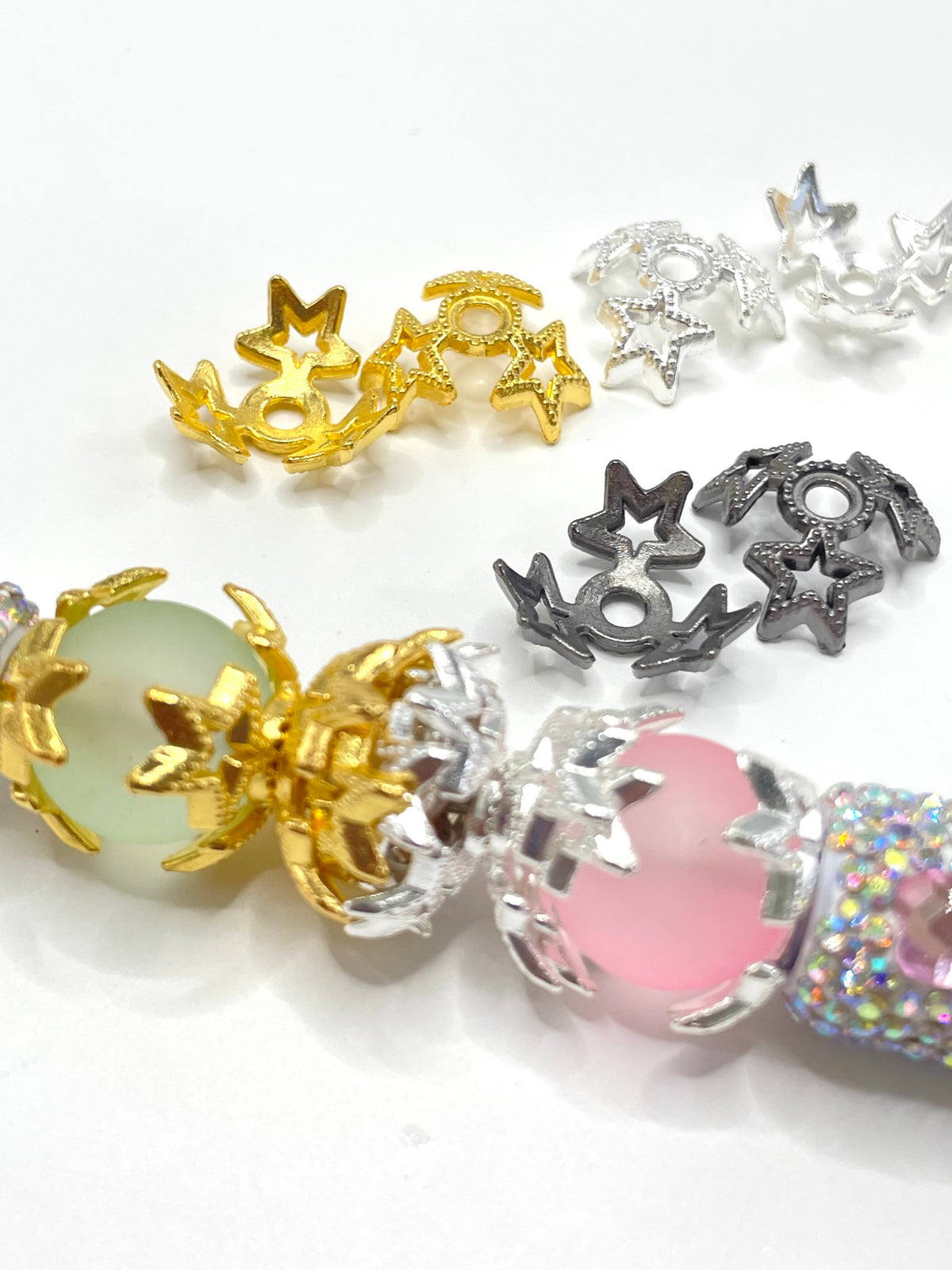 star bead cap metal matierial
