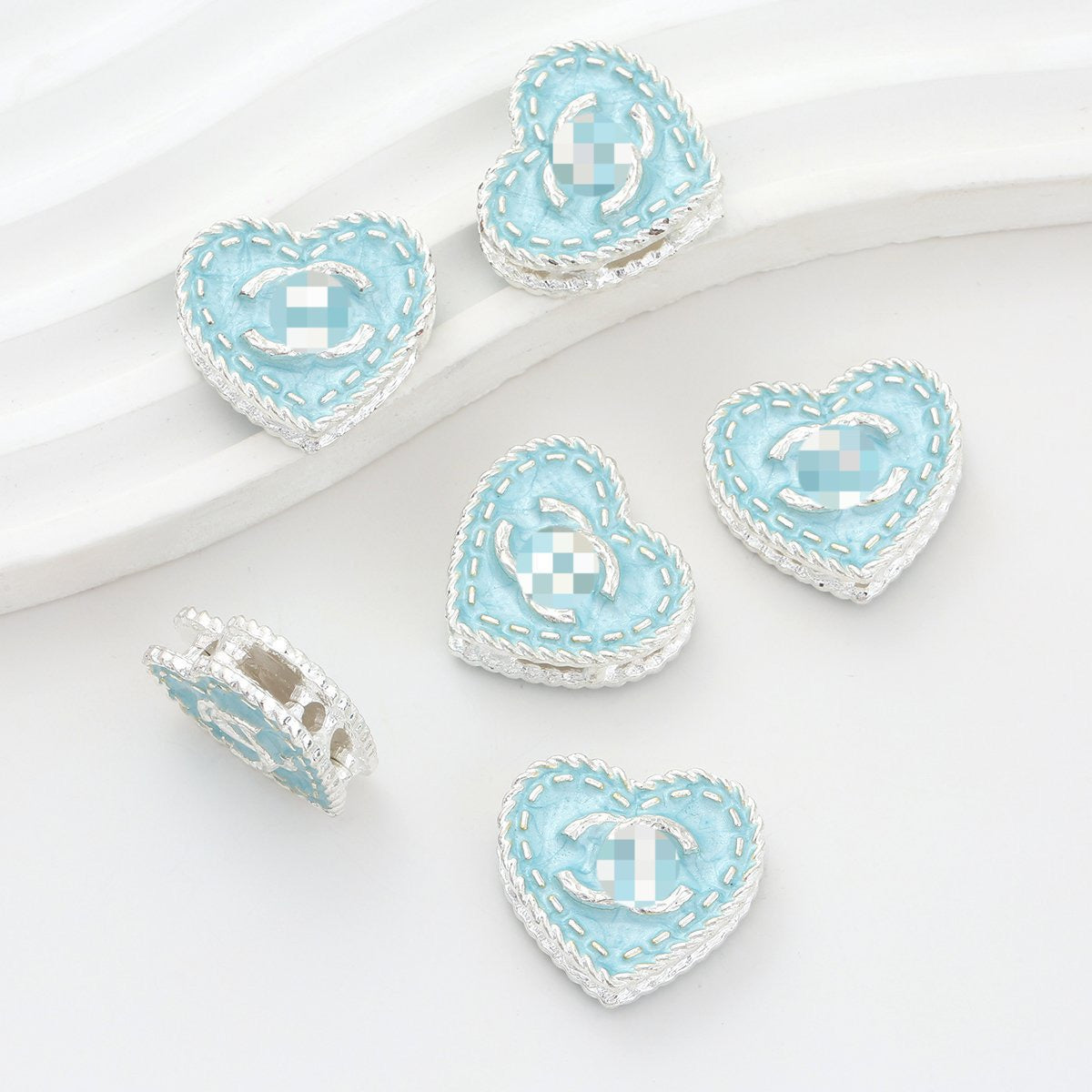 DIY beaded beadable design beads CC beads metallic CC fancy beads