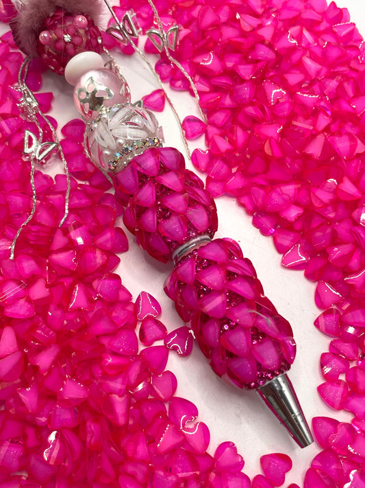 DIY accessories lantern hearts for diy beads diy pens diy ideas handmade craft Heart Stickers Magenta heart Magenta heart Stickers, pens, any DIY handicrafts（No adhesive backing）