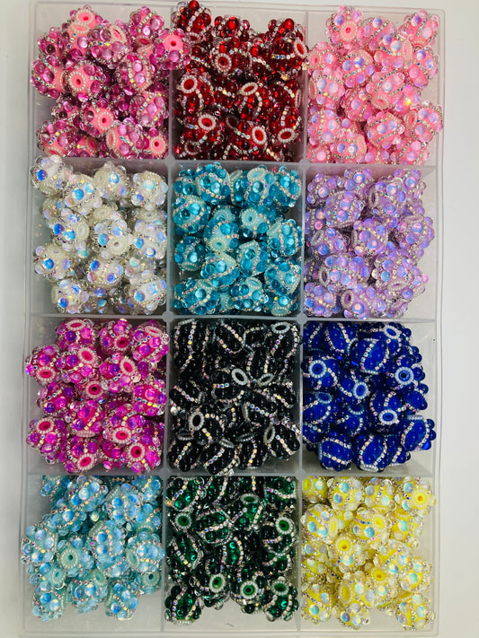 bubble fancy bead bubble bead with chain random mixed