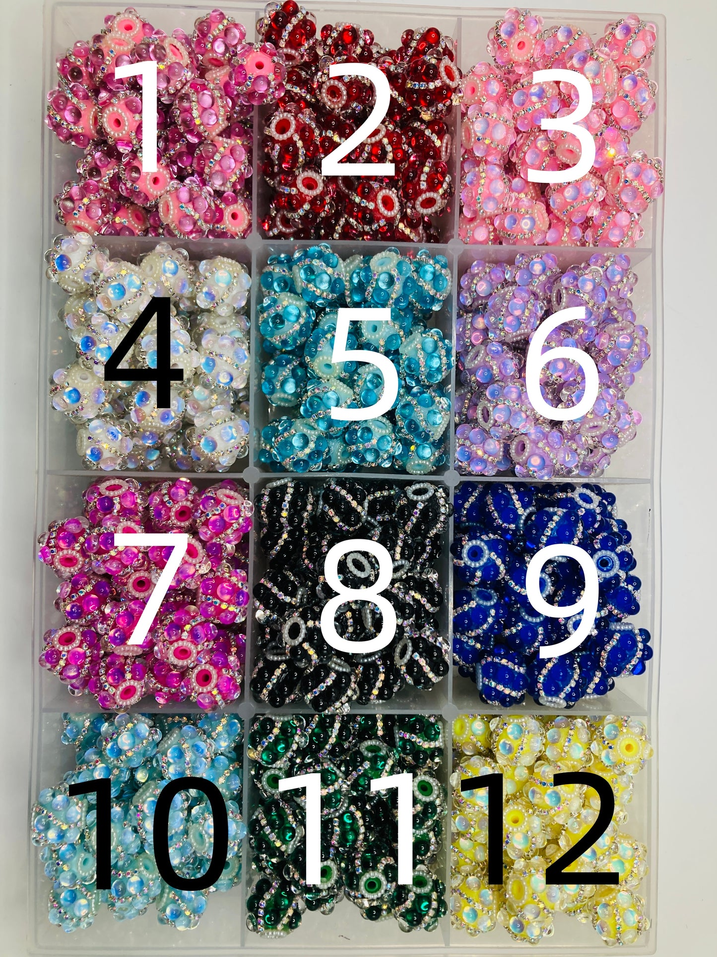 bubble fancy bead bubble bead with chain random mixed